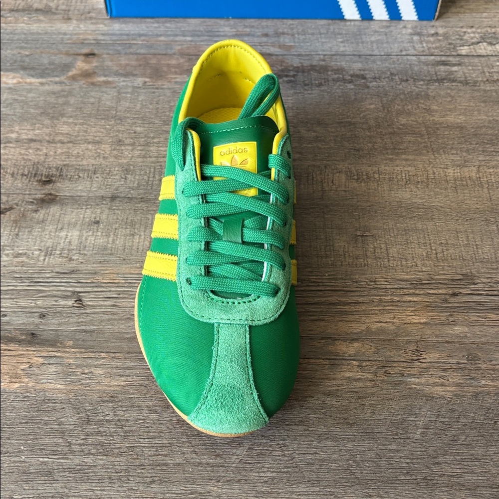 adidas Tokyo Green and Yellow Women's Sneakers - Picture 7 of 10